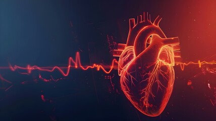 heart beat graphs wave - obrazy, fototapety, plakaty
