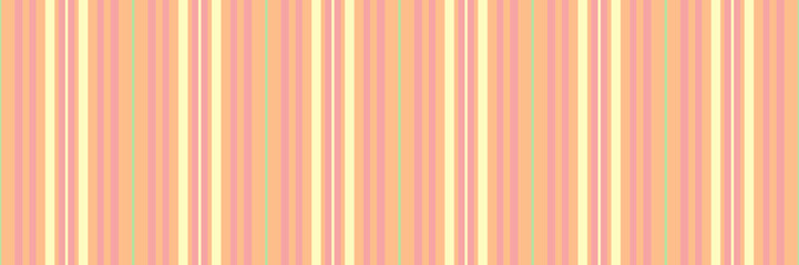 Obraz premium Manufacturing stripe pattern texture, ragged fabric vertical background. Place seamless lines vector textile in orange and red colors.