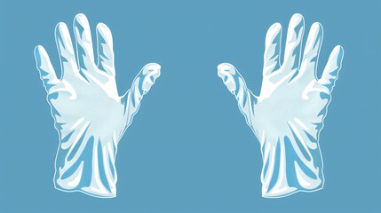 Two gloves icon correspond to right and left hand