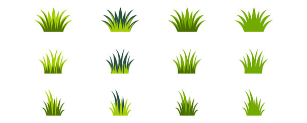 Grass vector. On a white background
