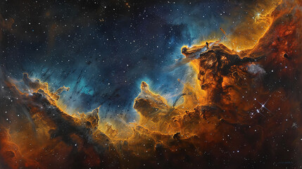 wallpaper of an intricately detailed space nebula