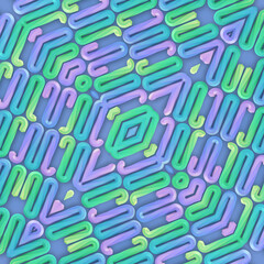 3d rendering digital illustration with a bright and colorful wave pattern