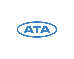 ATA logo design vector template