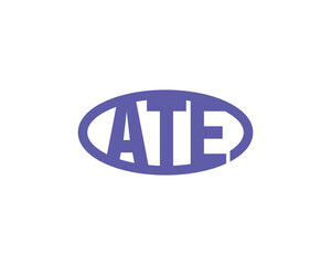 ATE logo design vector template