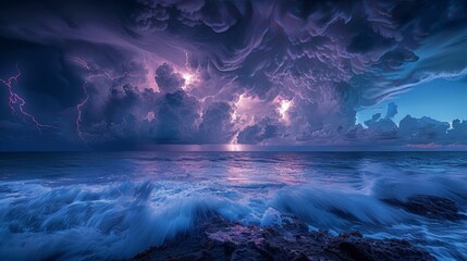 Storm in the Ocean - obrazy, fototapety, plakaty
