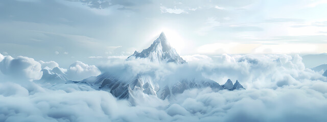 Fototapeta na wymiar Portal Peak: The Mountain Gateway to Other Worlds