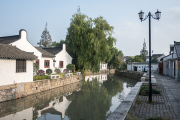 Fototapeta premium Xinchang Ancient Town in Shanghai, China.