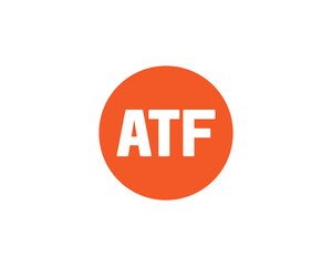 ATF logo design vector template