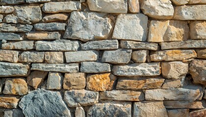 old weathered exterior rough strong stone wall