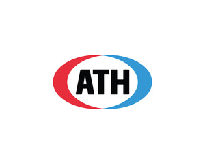 ATH logo design vector template