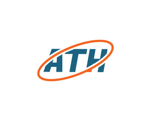 ATH logo design vector template