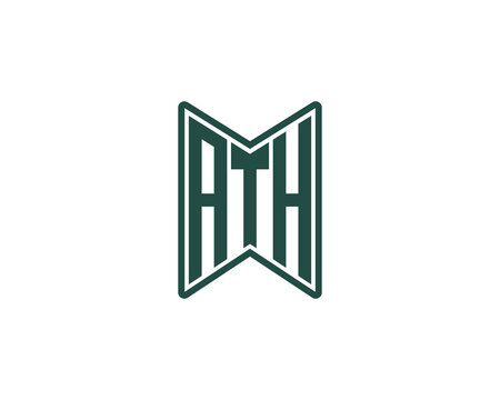 ATH logo design vector template