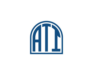 ATI logo design vector template