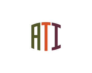 ATI logo design vector template