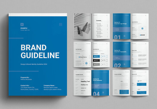 Brand Identity Guidelines Layout Design Template