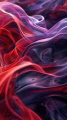 Fototapeta premium Stories vertical abstract background. Dark violet and light red waves.