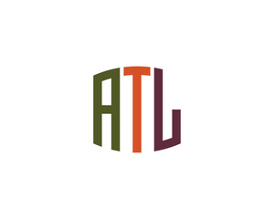 ATL logo design vector template