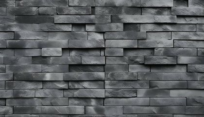 Black stone wall texture background for interior exterior decoration and industrial construction concept design.