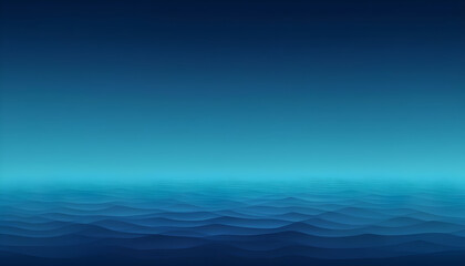 blue gradient background, abstract illustration of deep water - obrazy, fototapety, plakaty