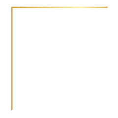 Minimalist golden corner 