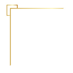 Minimalist golden corner 