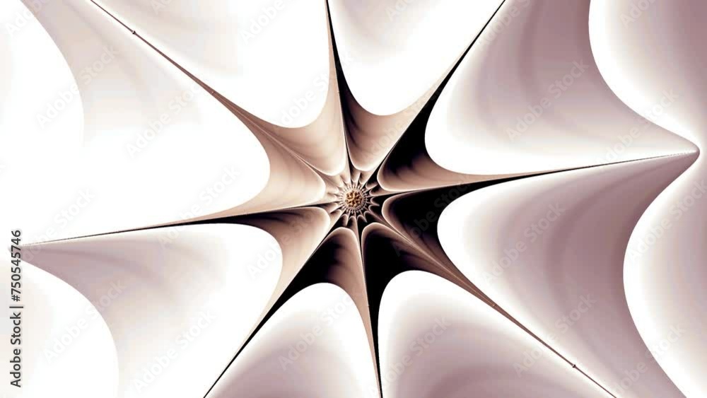 Wall mural 4k abstract multicolored motion graphics background. fractal sequence patterns 3d. for yoga or clubs