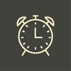 Clock icon vector. Time icon symbol