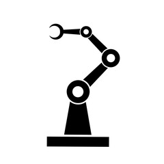 robotic arm icon vector with trendy design