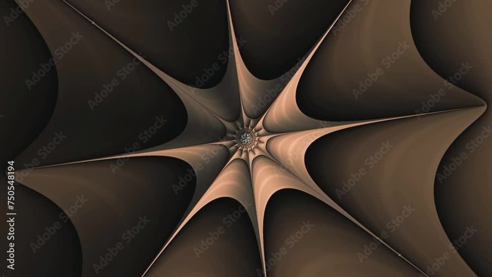 Wall mural 4k abstract multicolored motion graphics background. fractal sequence patterns 3d. for yoga or clubs