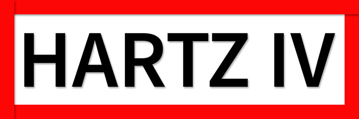 hartz iv schild hinweis