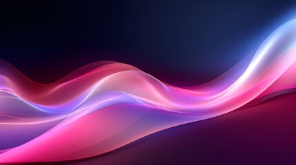 Abstract futuristic background with pink blue glowing neon moving high speed wave lines and bokeh lights data transfer concept fantastic wallpaper generative ai
