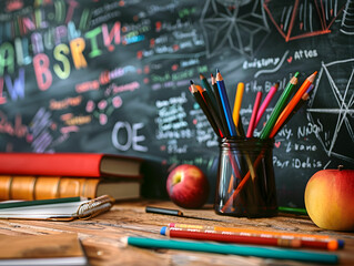 Visual Learning: Enhancing Education with Chalkboard Imagery