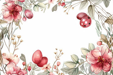  Easter flowers. Seamless pattern. Easter Eggs seamless pattern with eggs,  flowers on white  Background. Monochrome photo with Pastel colored  eggs, spring 