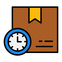 Fototapeta premium On Time Delivery Sticker 