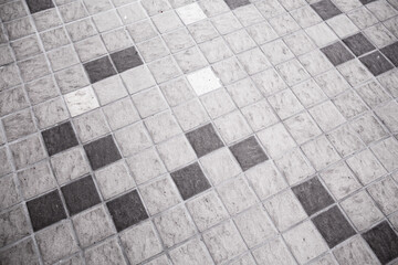 shades of grey tile wall