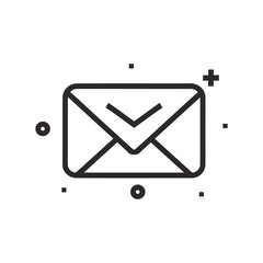 Email icon vector. Mail icon symbol isolated