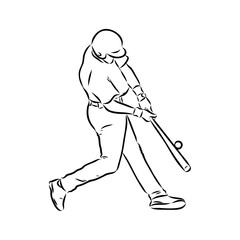 Doodle style baseball and glove in vector format