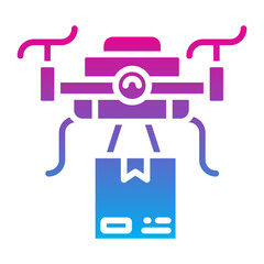 Drone delivery icon	