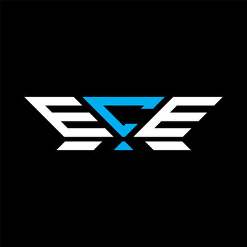 ECE letter logo vector design, ECE simple and modern logo. ECE luxurious alphabet design  