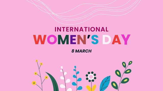 opening title animated of international women's day