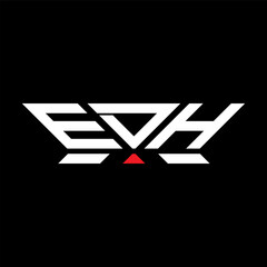 EDH letter logo vector design, EDH simple and modern logo. EDH luxurious alphabet design  