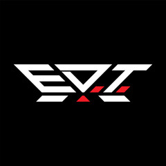 EDT letter logo vector design, EDT simple and modern logo. EDT luxurious alphabet design  