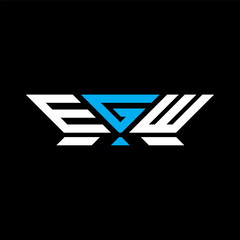EGW letter logo vector design, EGW simple and modern logo. EGW luxurious alphabet design   © MdAminul