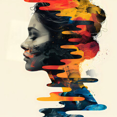 Abstract Portraits illustration art