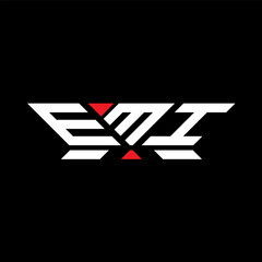 EMI letter logo vector design, EMI simple and modern logo. EMI luxurious alphabet design  