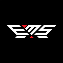 EMS letter logo vector design, EMS simple and modern logo. EMS luxurious alphabet design  