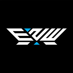 ENW letter logo vector design, ENW simple and modern logo. ENW luxurious alphabet design  