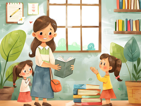Captivating Illustrations: Celebrating Educators on Teacher's Day