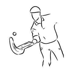 basque pelota vector line icon. playing basque pelota. sport pictogram illustration.