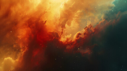 Colorful space galaxy cloud nebula. Stary night